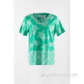 Damen Baumwollstrick Tshirt im Print